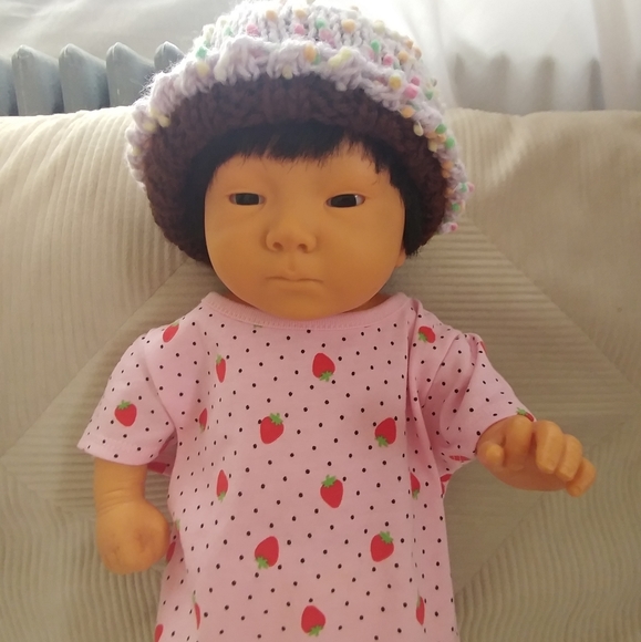 Infant Shirt Kawaii Cute Strawberry Polka Dot 3-6m - Picture 5 of 9